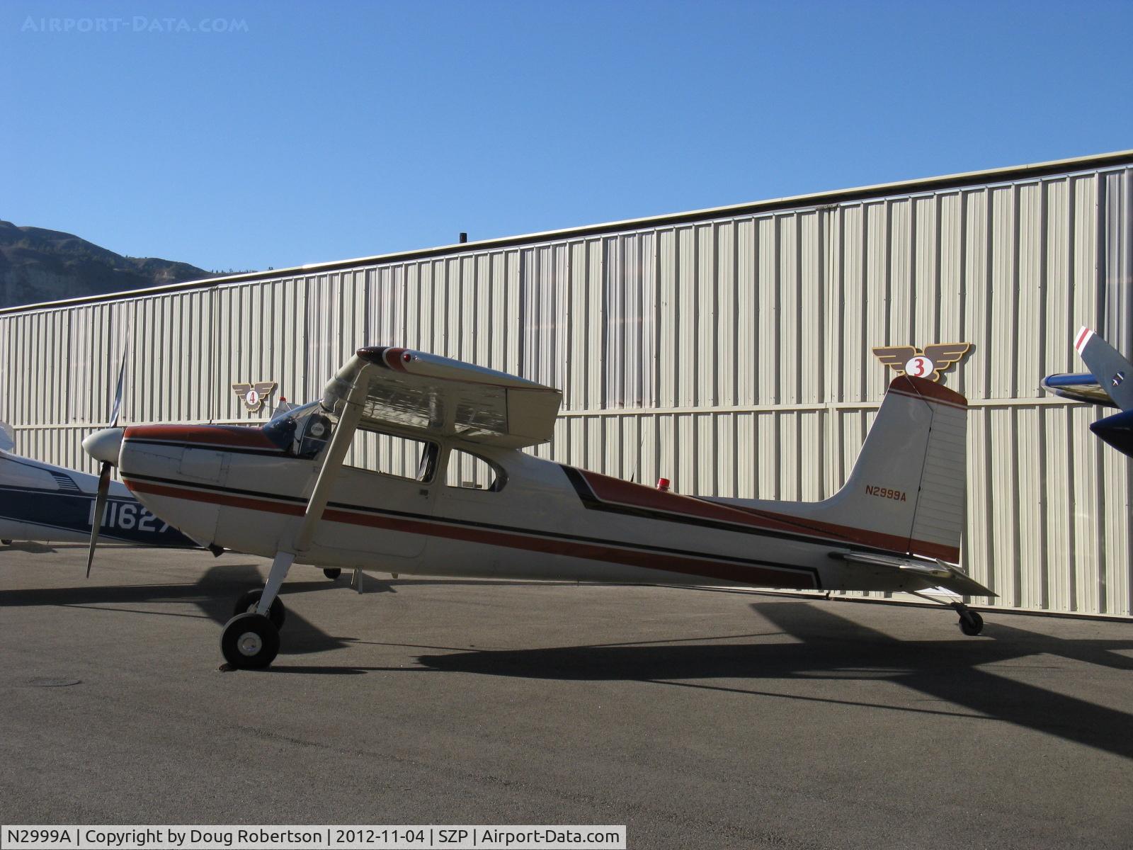 N2999A, 1953 Cessna 180 C/N 30199, 1953 Cessna 180, Continental O-470-A 225 Hp, First year of C180 production, at Aviation Museum of Santa Paula taxiway