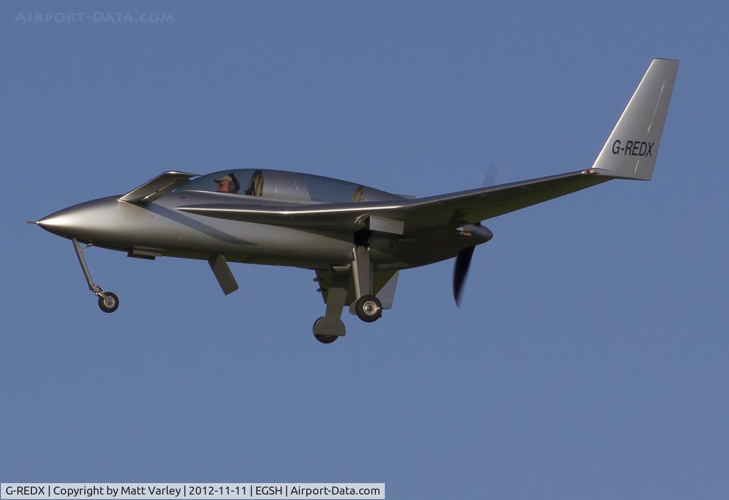 G-REDX, 1999 Berkut 360 C/N PFA 252-12481, Arriving at EGSH.