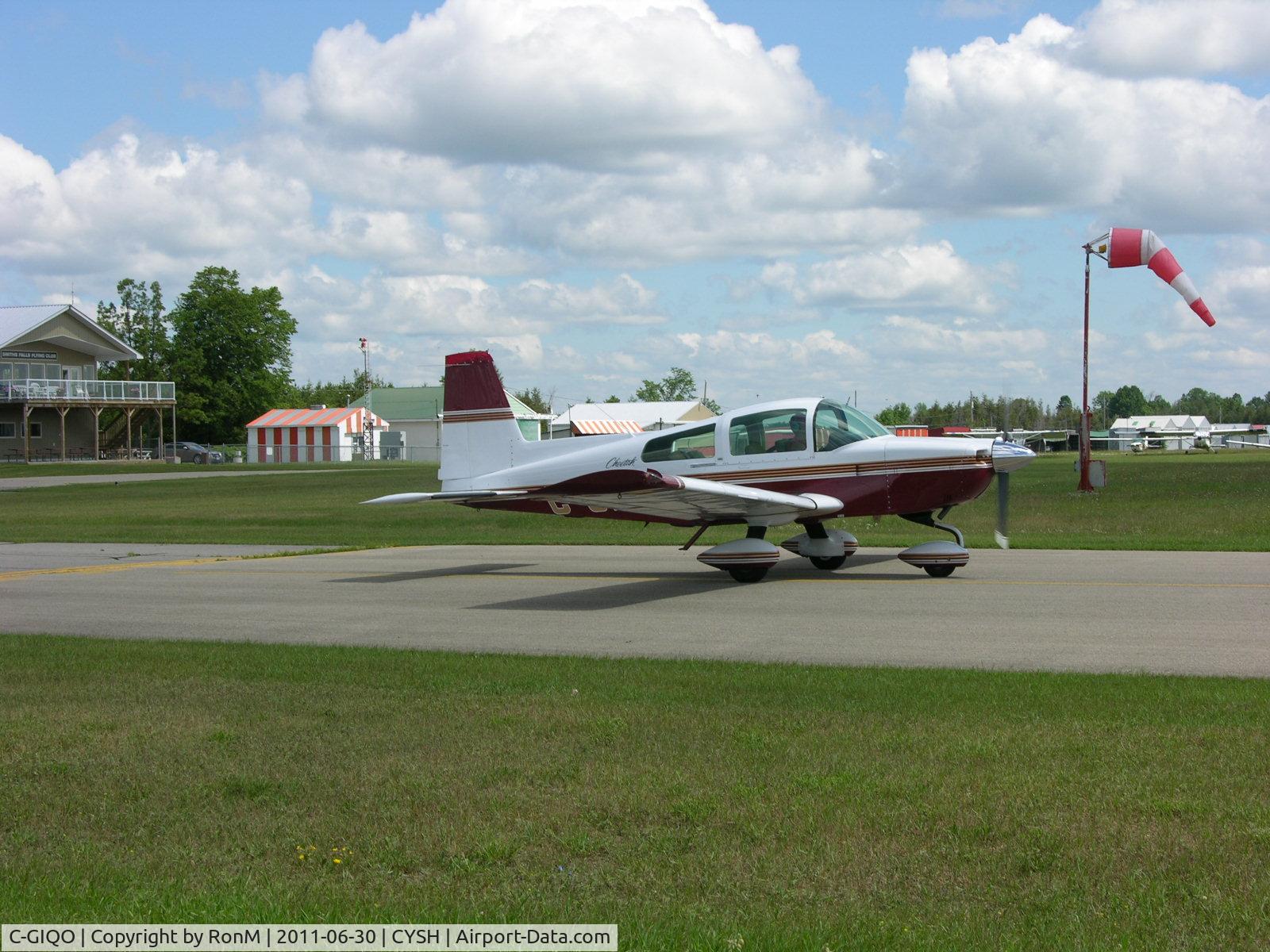 C-GIQO, 1978 American Aviation AA-5A Traveler C/N AA5A-0607, At CYSH