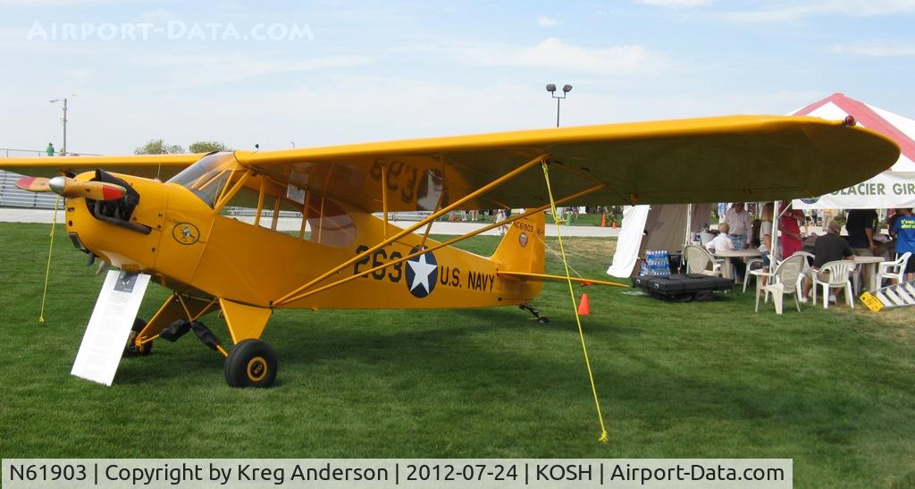 N61903, 1942 Piper J3C-65 Cub Cub C/N 8263, EAA AirVenture 2012