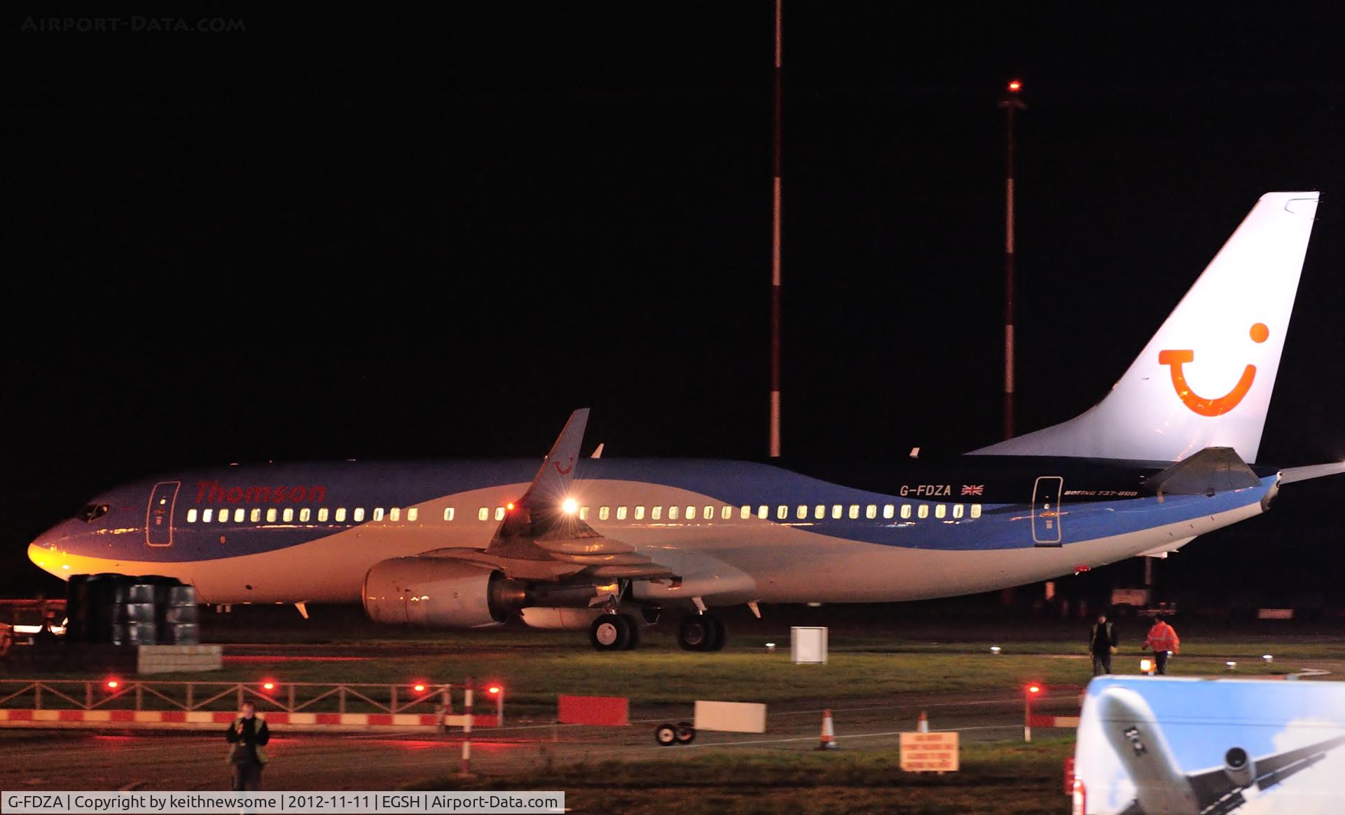 G-FDZA, 2007 Boeing 737-8K5 C/N 35134, Yet another Thomson respray ??