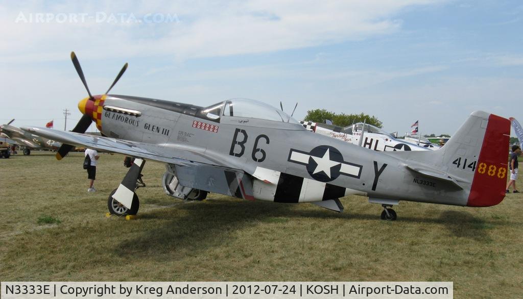 N3333E, 1944 North American/aero Classics P-51D C/N 122-51619, EAA AirVenture 2012