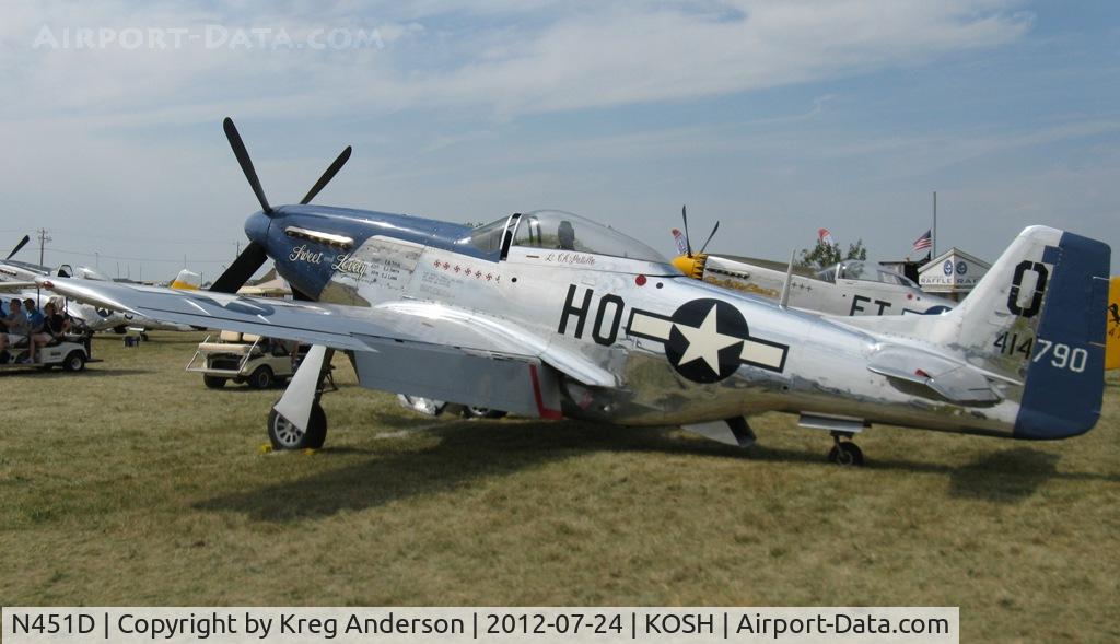 N451D, 1944 North American P-51D Mustang C/N 44-73279BB, EAA AirVenture 2012