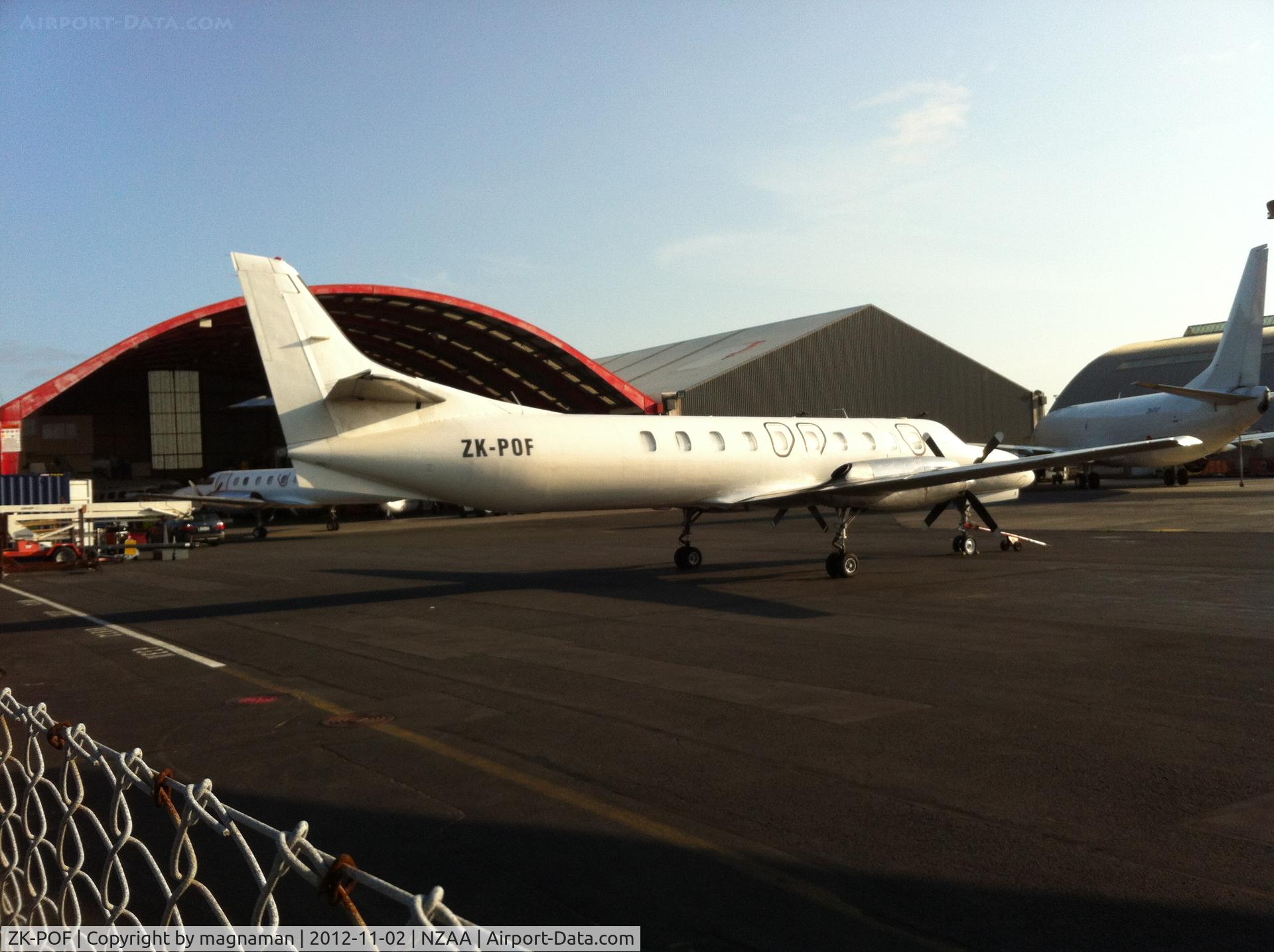 ZK-POF, 1993 Fairchild SA-227DC Metro 23 C/N CC-844B, At AKL in the sun. Always seems to be at least one on ramp at any time.