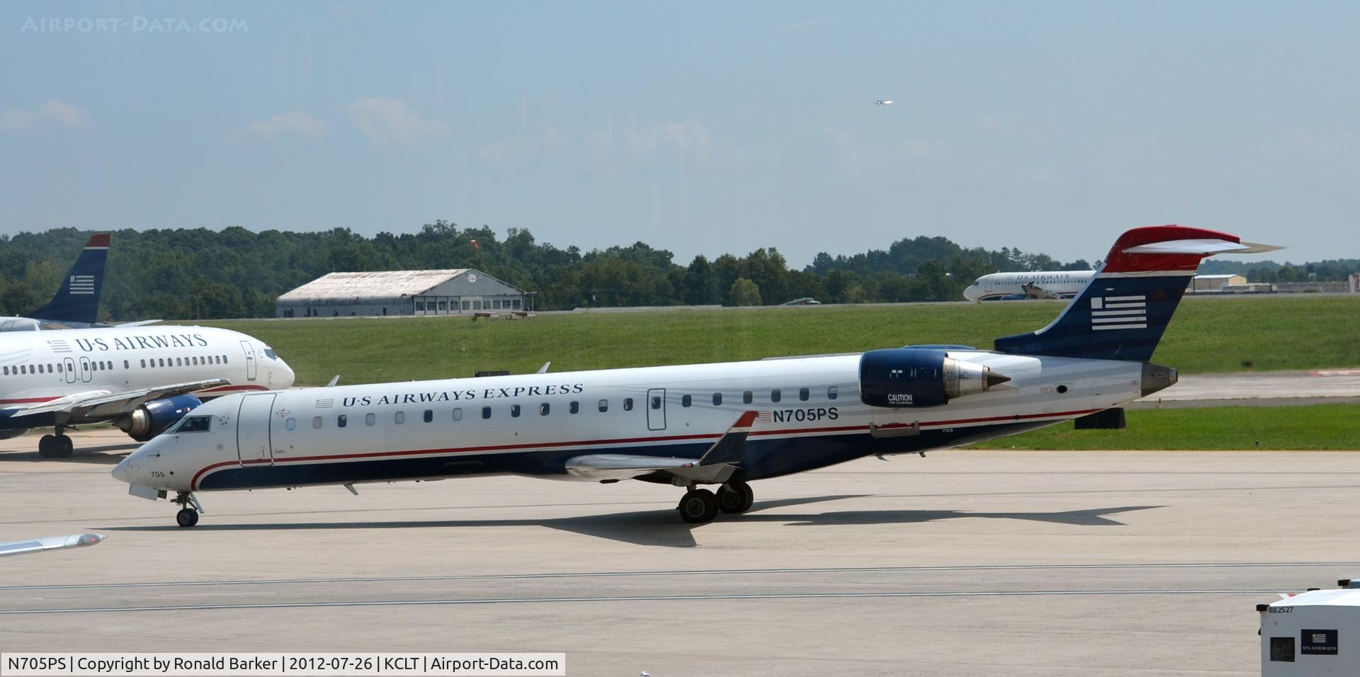 N705PS, 2004 Bombardier CRJ-701 (CL-600-2C10) Regional Jet C/N 10144, Taxi CLT, NC
