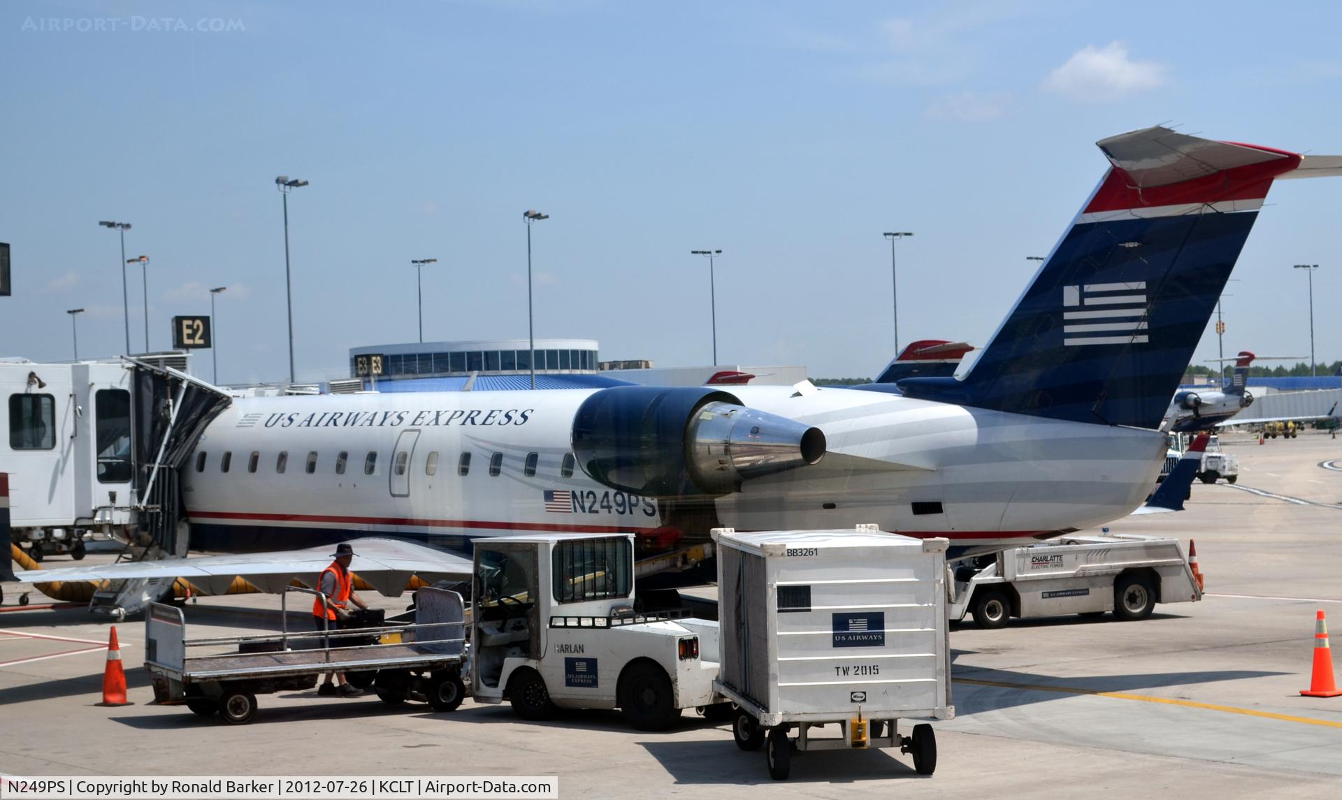 N249PS, 2004 Bombardier CRJ-200ER (CL-600-2B19) C/N 7926, CLT, NC