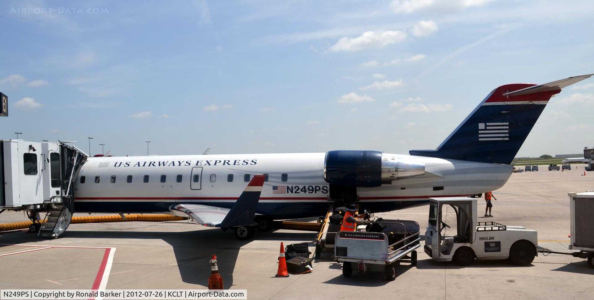 N249PS, 2004 Bombardier CRJ-200ER (CL-600-2B19) C/N 7926, CLT, NC