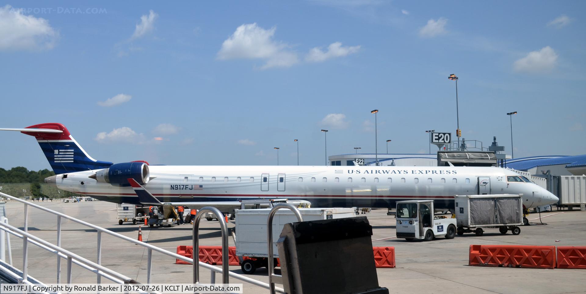 N917FJ, 2004 Bombardier CRJ-900ER (CL-600-2D24) C/N 15017, CLT, NC