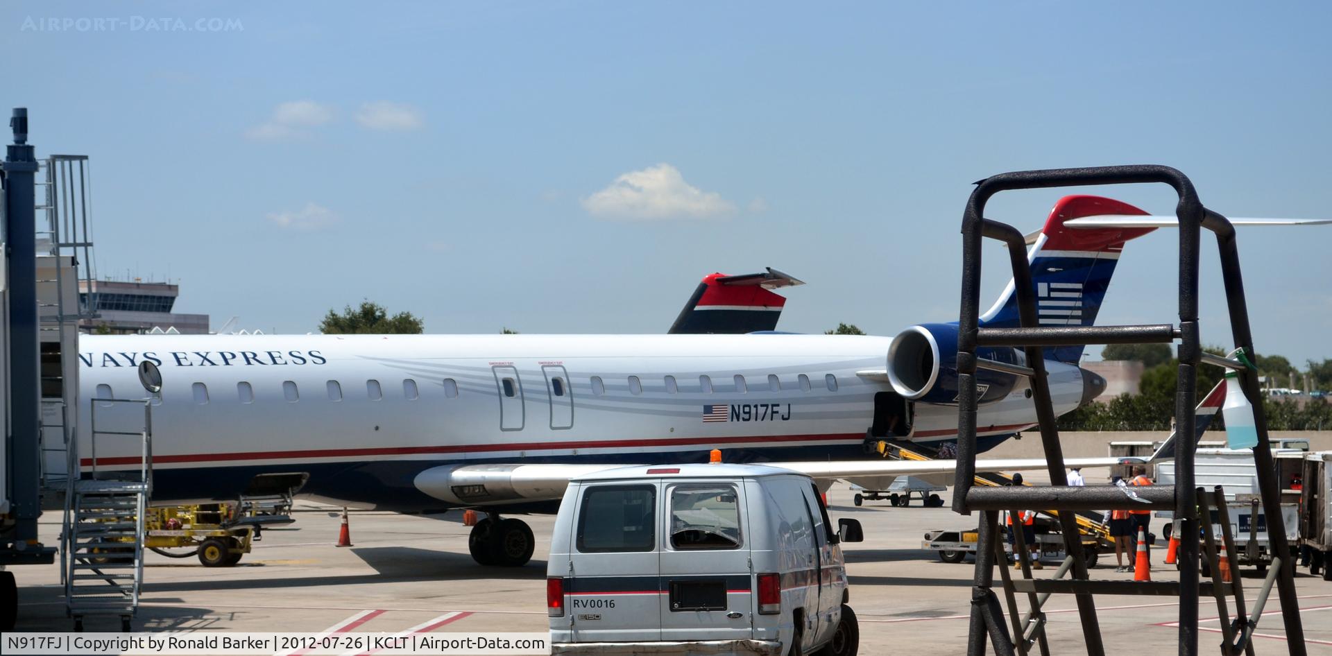 N917FJ, 2004 Bombardier CRJ-900ER (CL-600-2D24) C/N 15017, CLT, NC