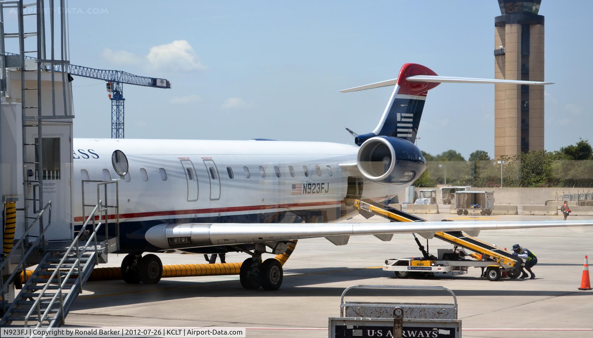 N923FJ, 2004 Bombardier CRJ-900ER (CL-600-2D24) C/N 15023, CLT, NC