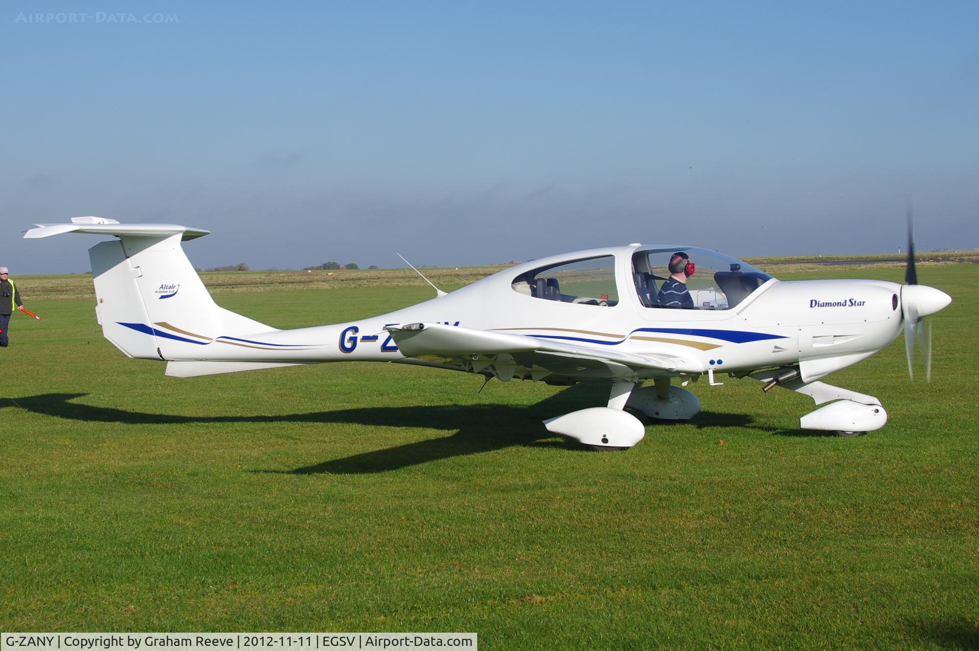 G-ZANY, 2003 Diamond DA-40D Diamond Star C/N D4.040, About to depart.