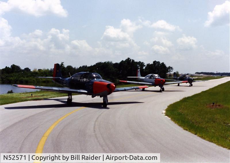 N52571, 1957 Piaggio P-149D C/N 296, Run Up for Formation Practice Winterhaven Florida