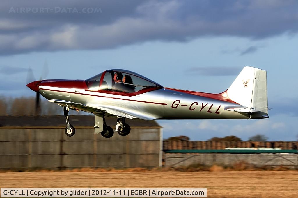 G-CYLL, 2006 Sequoia F-8L C/N PFA 100-14572, Local award winning Falco getting airborne with gear beginning to retract