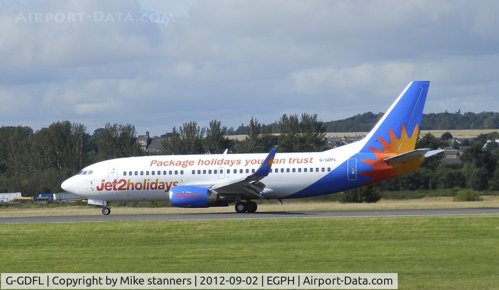 G-GDFL, 1998 Boeing 737-36N C/N 28568, EXS848 Arrives at EDI From DBV