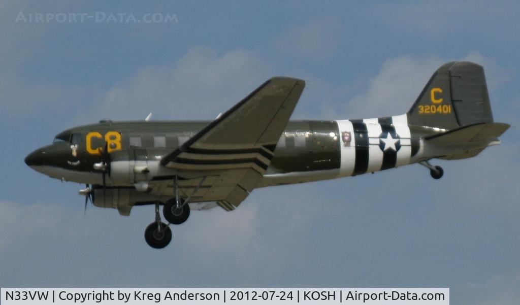 N33VW, 1943 Douglas DC3C-S1C3G (C-47A) C/N 20401, EAA AirVenture 2012