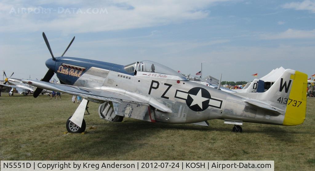 N5551D, North American P-51D Mustang C/N 124-48258 (45-11495), EAA AirVenture 2012