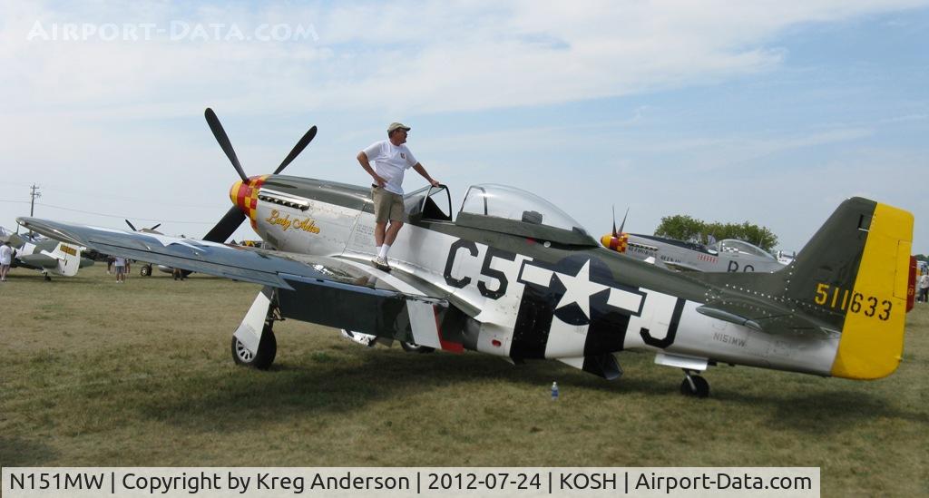 N151MW, 1945 North American P-51D Mustang C/N 124-48386, EAA AirVenture 2012