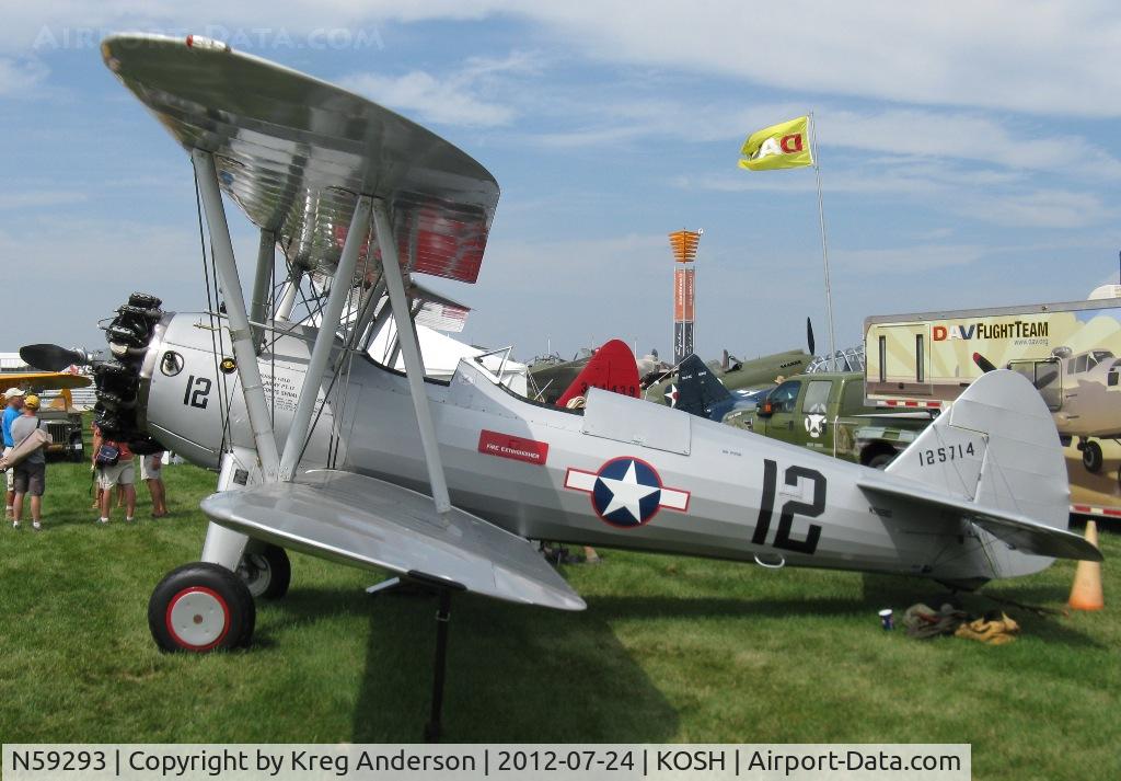 N59293, 1942 Boeing B75N1 C/N 75-3221, EAA AirVenture 2012