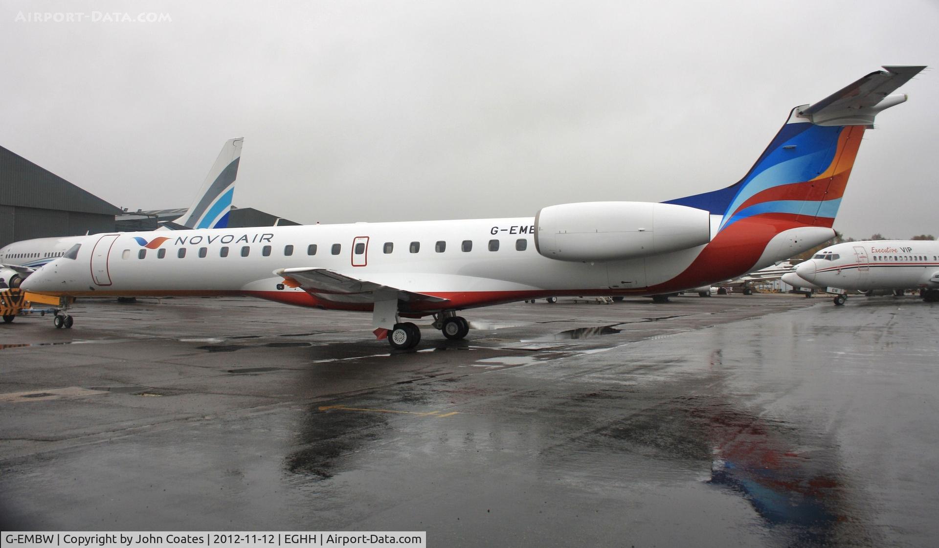 G-EMBW, 2001 Embraer EMB-145EU (ERJ-145EU) C/N 145546, Freshly painted for NovoAir, Bangladesh at Airbourne Colours.