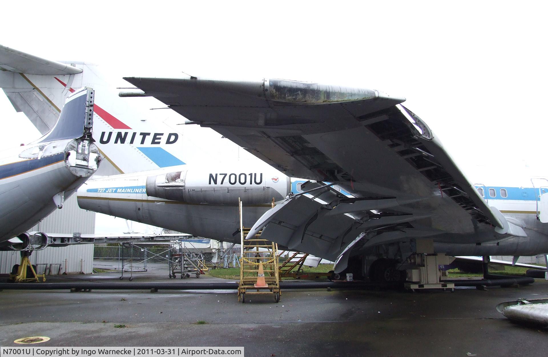 N7001U, 1963 Boeing 727-22 C/N 18293, Boeing 727-22 at the Museum of Flight Restoration Center, Everett WA