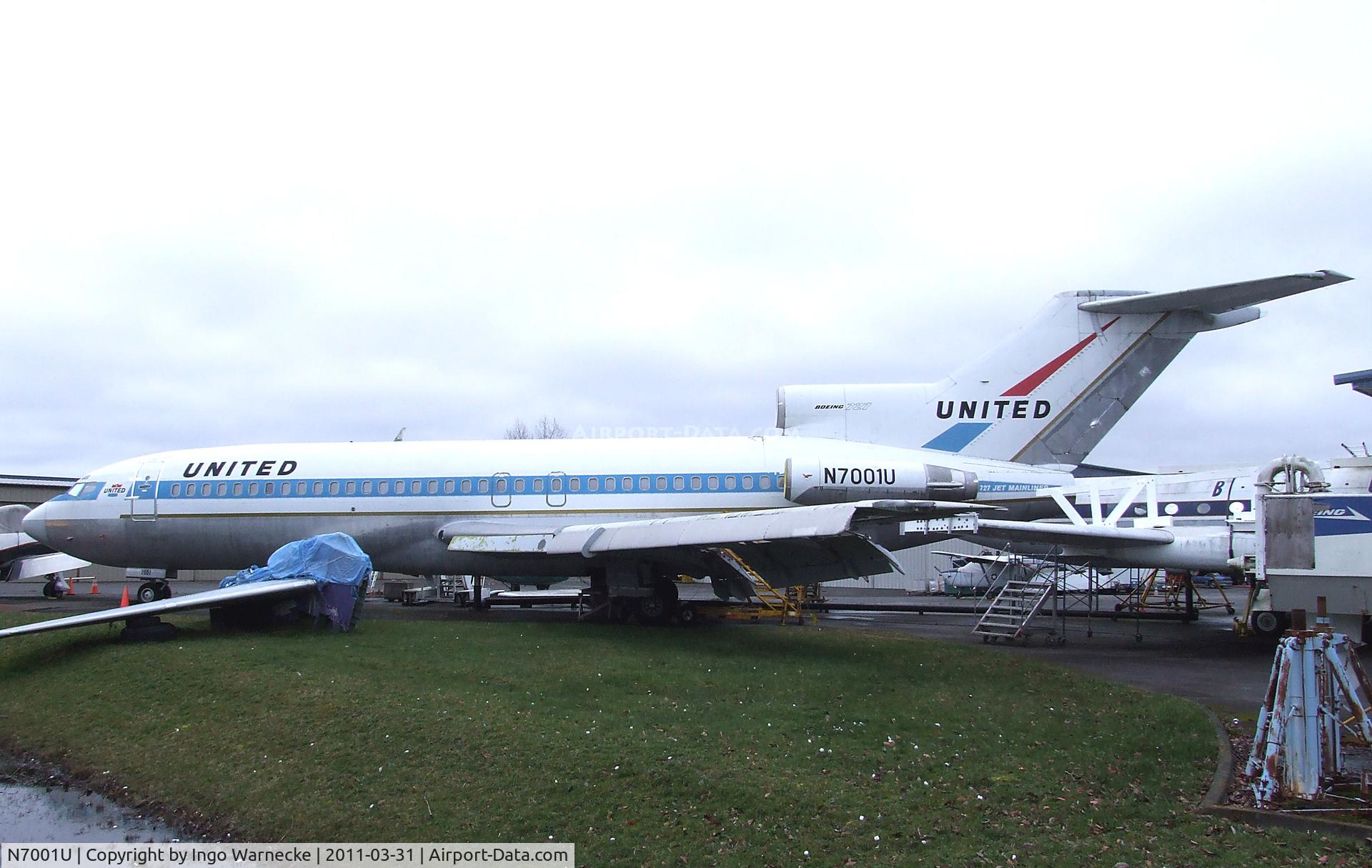 N7001U, 1963 Boeing 727-22 C/N 18293, Boeing 727-22 at the Museum of Flight Restoration Center, Everett WA