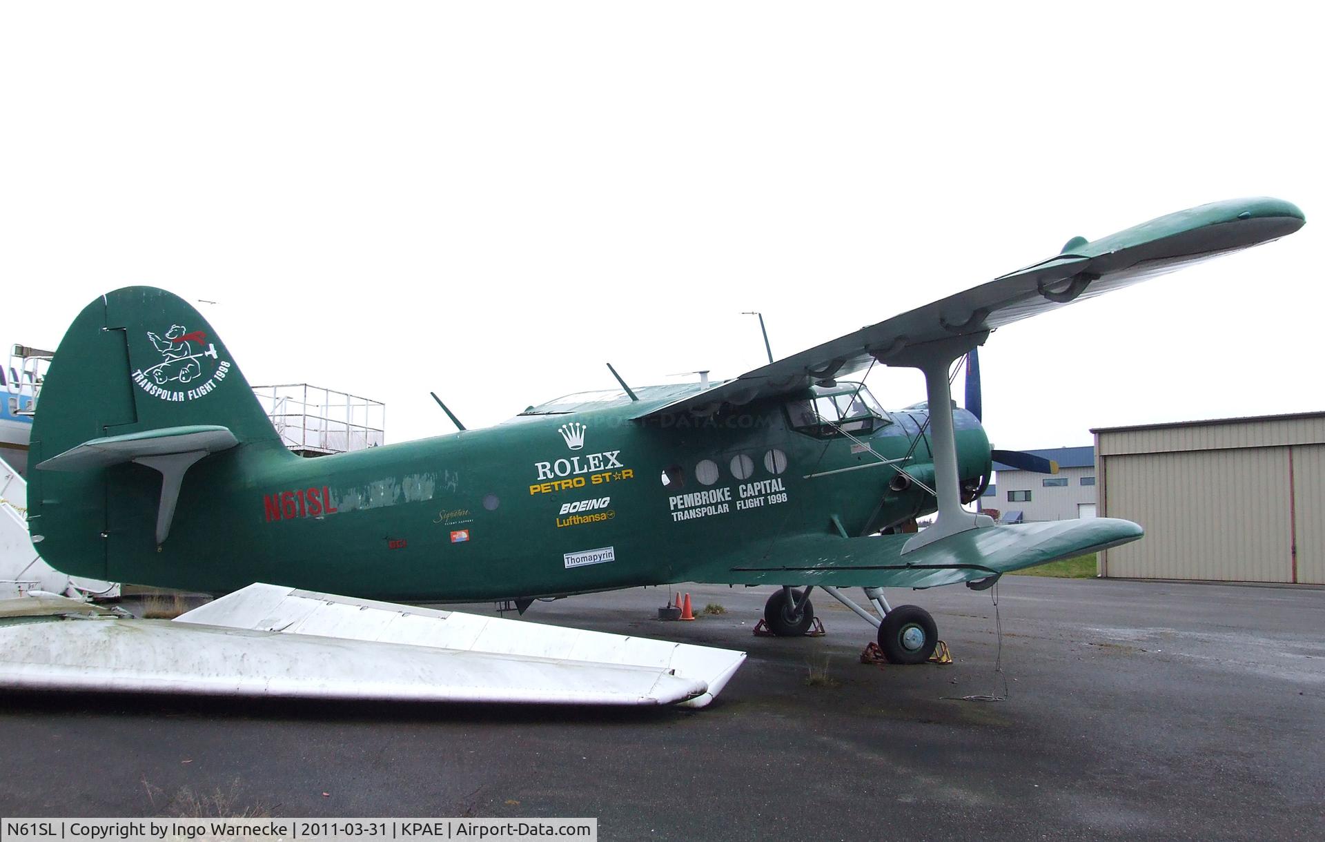 N61SL, 1977 Antonov An-2 C/N 1G17527, Antonov An-2 COLT at the Museum of Flight Restoration Center, Everett WA