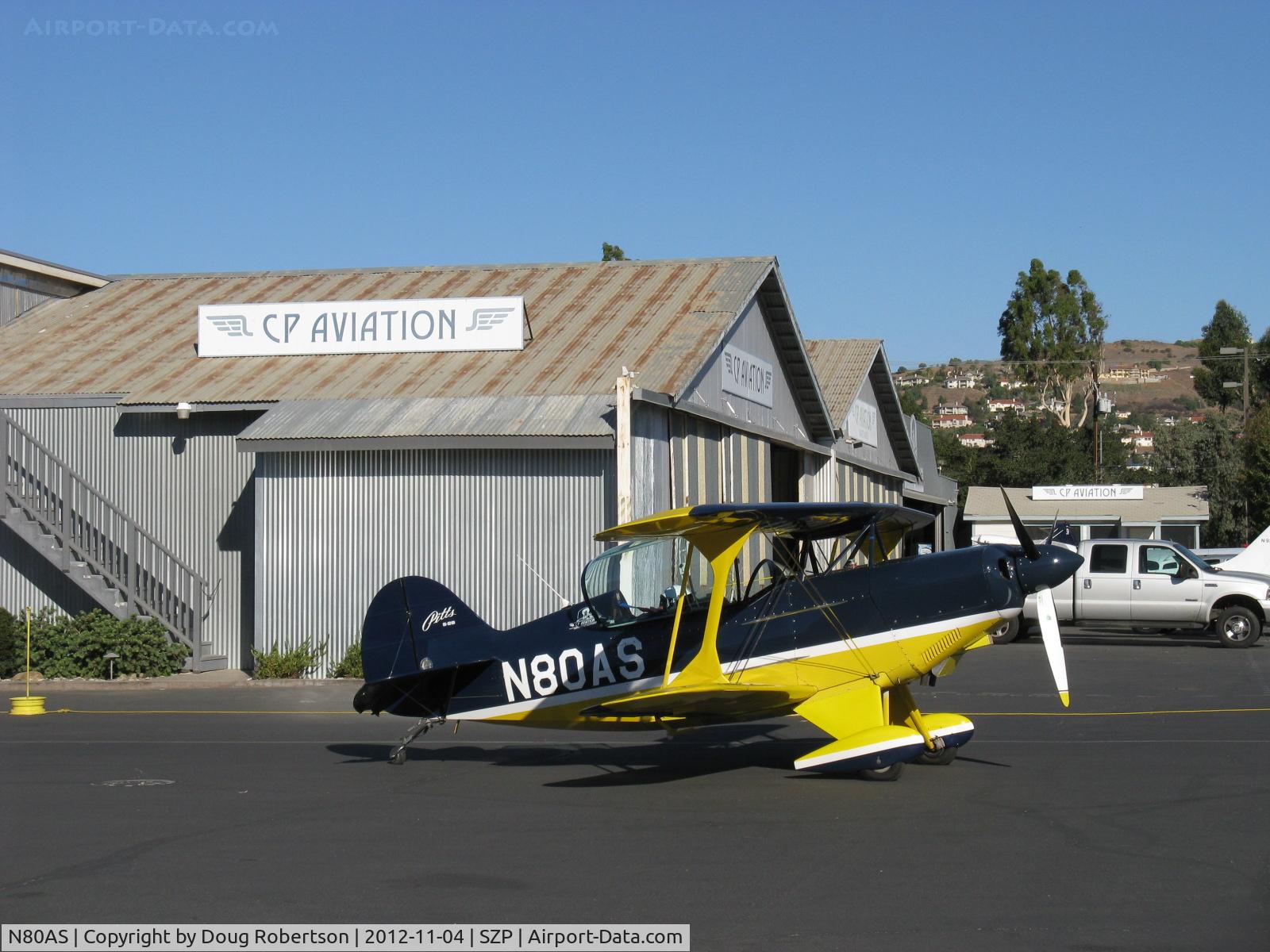 N80AS, 1992 Pitts S-2B Special C/N 5244, 1992 Pitts Aerobatics S-2B, Lycoming AEIO-540, advanced aerobatics production trainer of CP Aviation can also be rented by qualified pilots-preflight