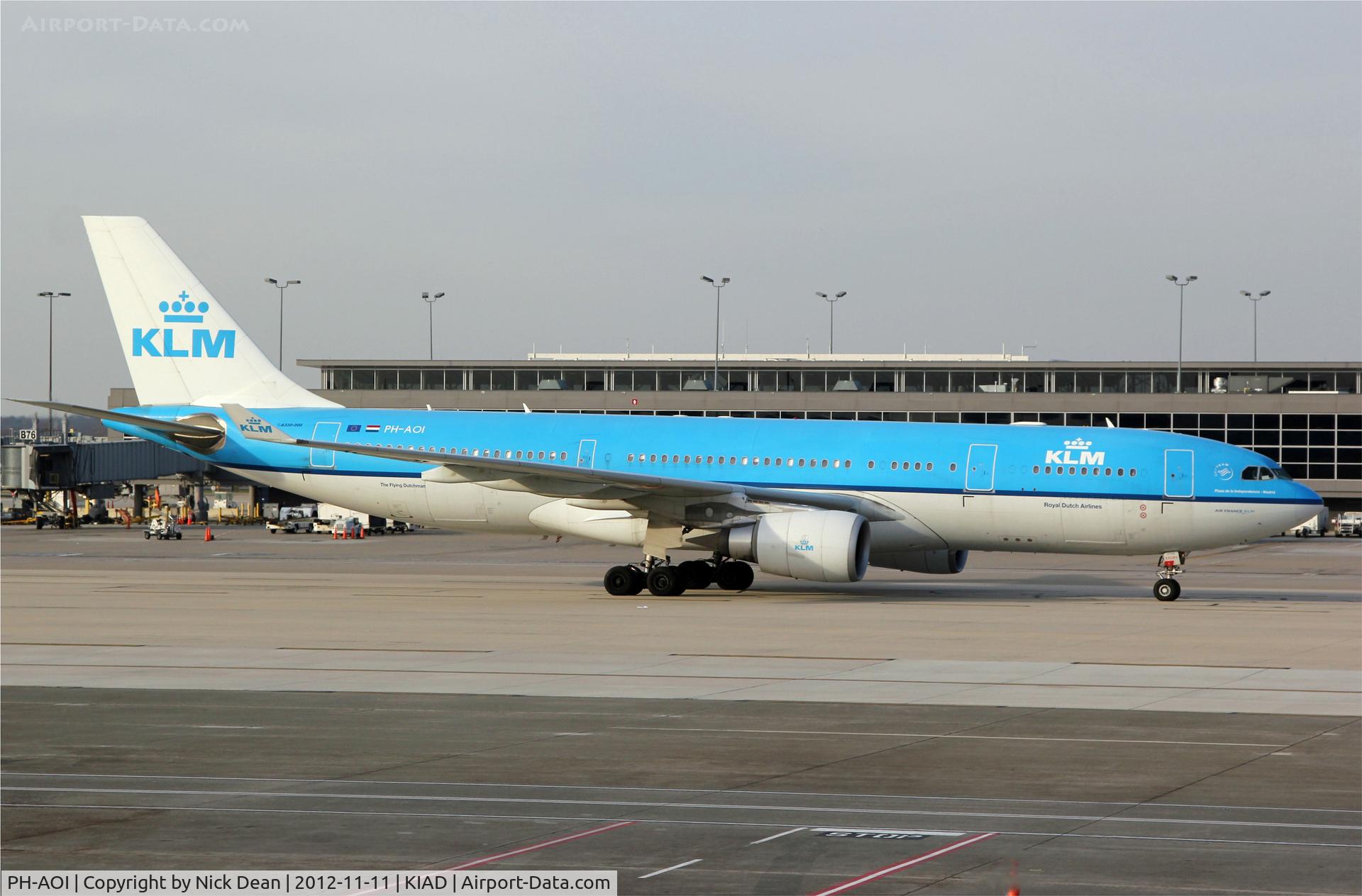 PH-AOI, 2007 Airbus A330-203 C/N 819, KIAD/IAD