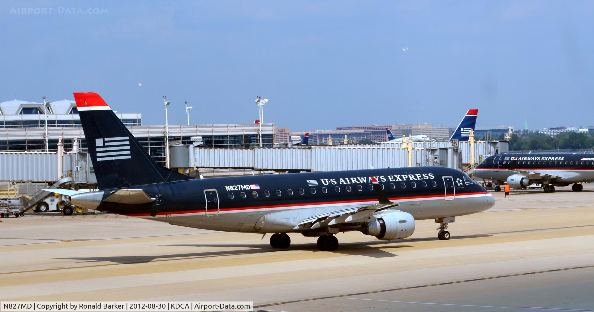 N827MD, 2005 Embraer 170SU (ERJ-170-100SU) C/N 17000047, Taxi DCA
