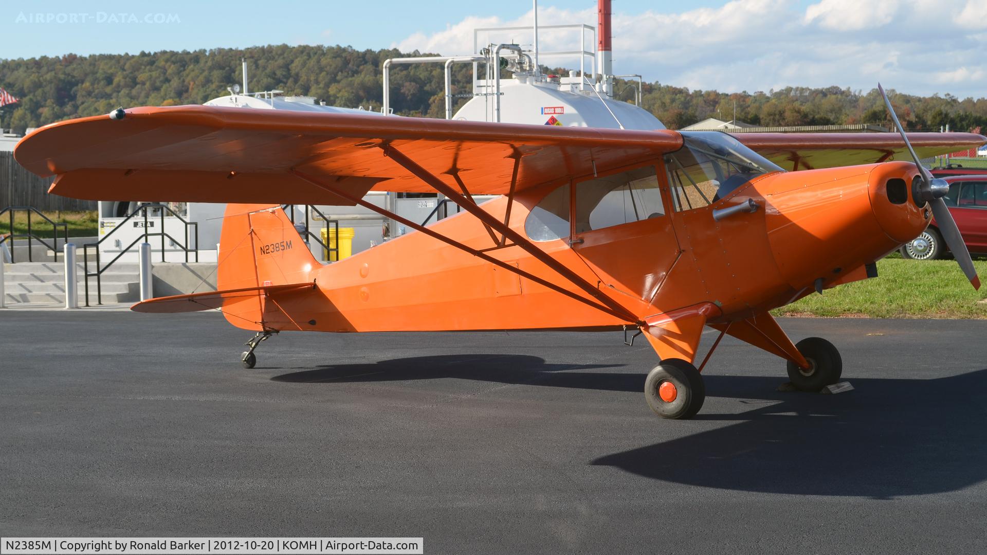 N2385M, 1946 Piper PA-12 Super Cruiser C/N 12-1627,  Orange