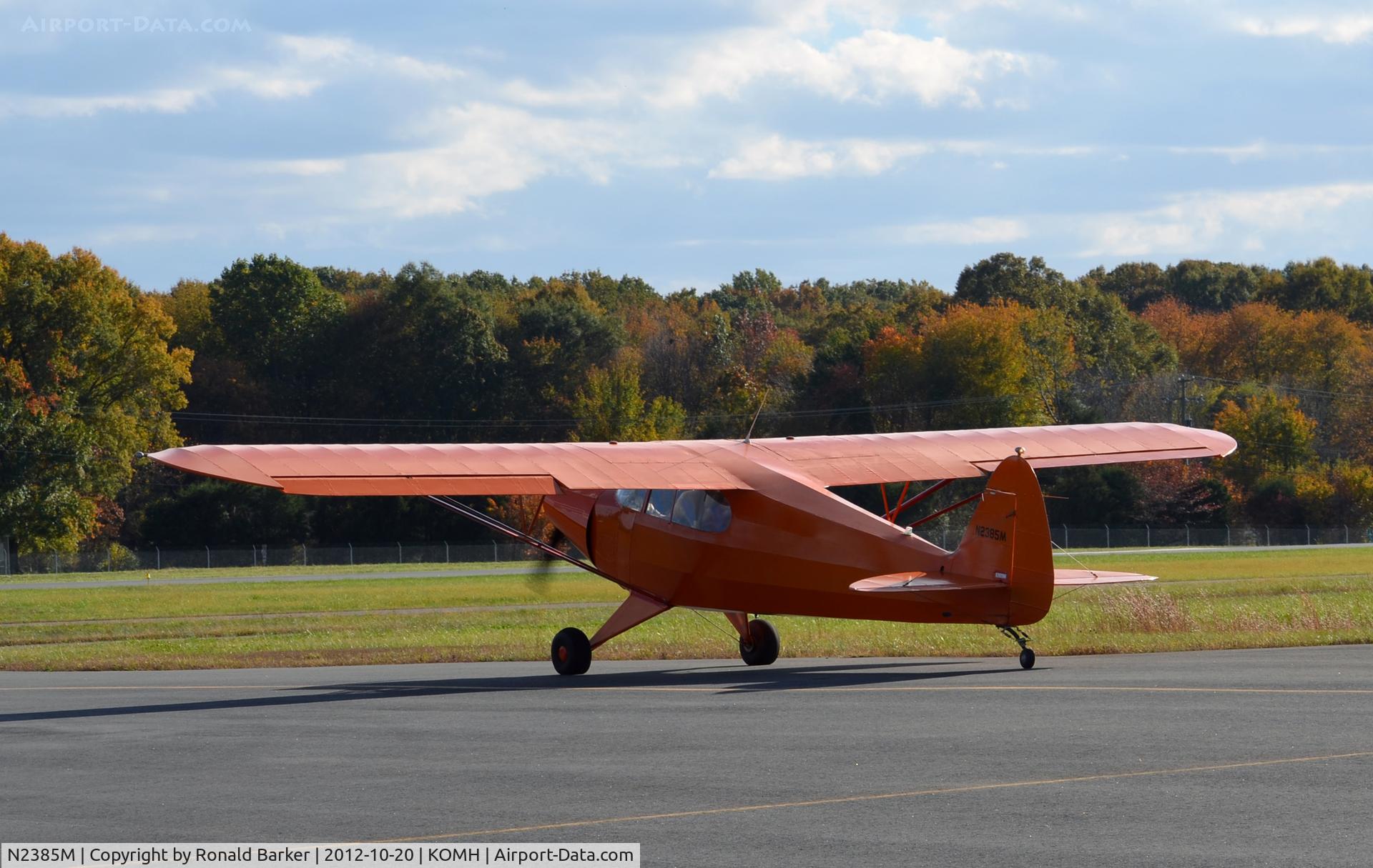 N2385M, 1946 Piper PA-12 Super Cruiser C/N 12-1627, Taxi Ornage