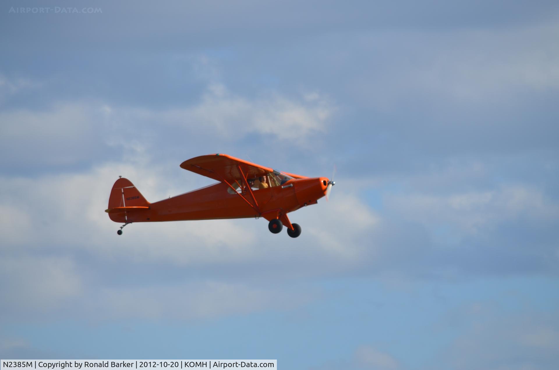 N2385M, 1946 Piper PA-12 Super Cruiser C/N 12-1627, Departure Orange