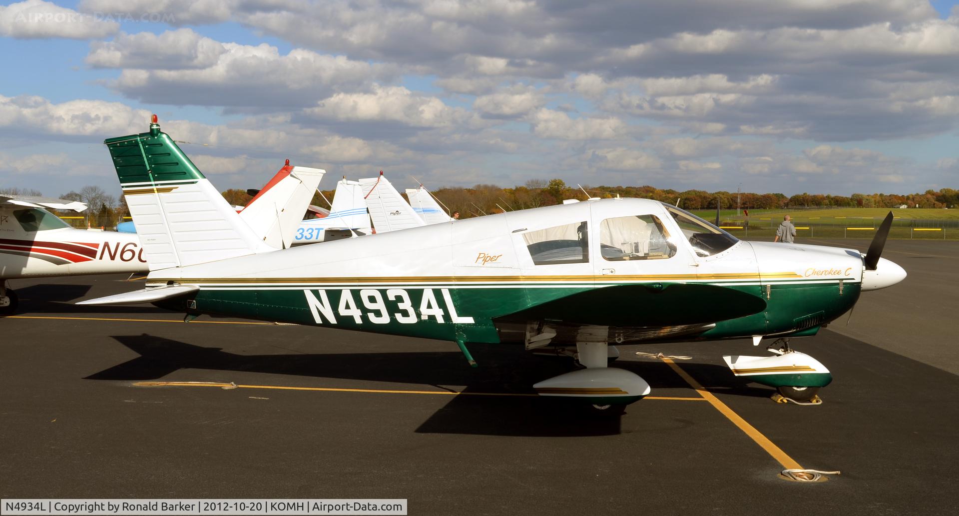 N4934L, 1967 Piper PA-28-180 C/N 28-4302, Orange