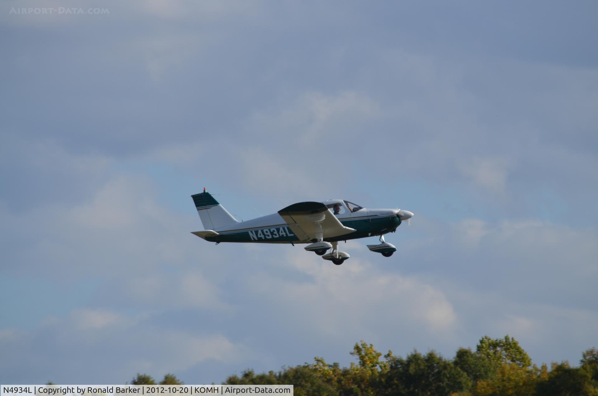N4934L, 1967 Piper PA-28-180 C/N 28-4302, Takeoff Orange
