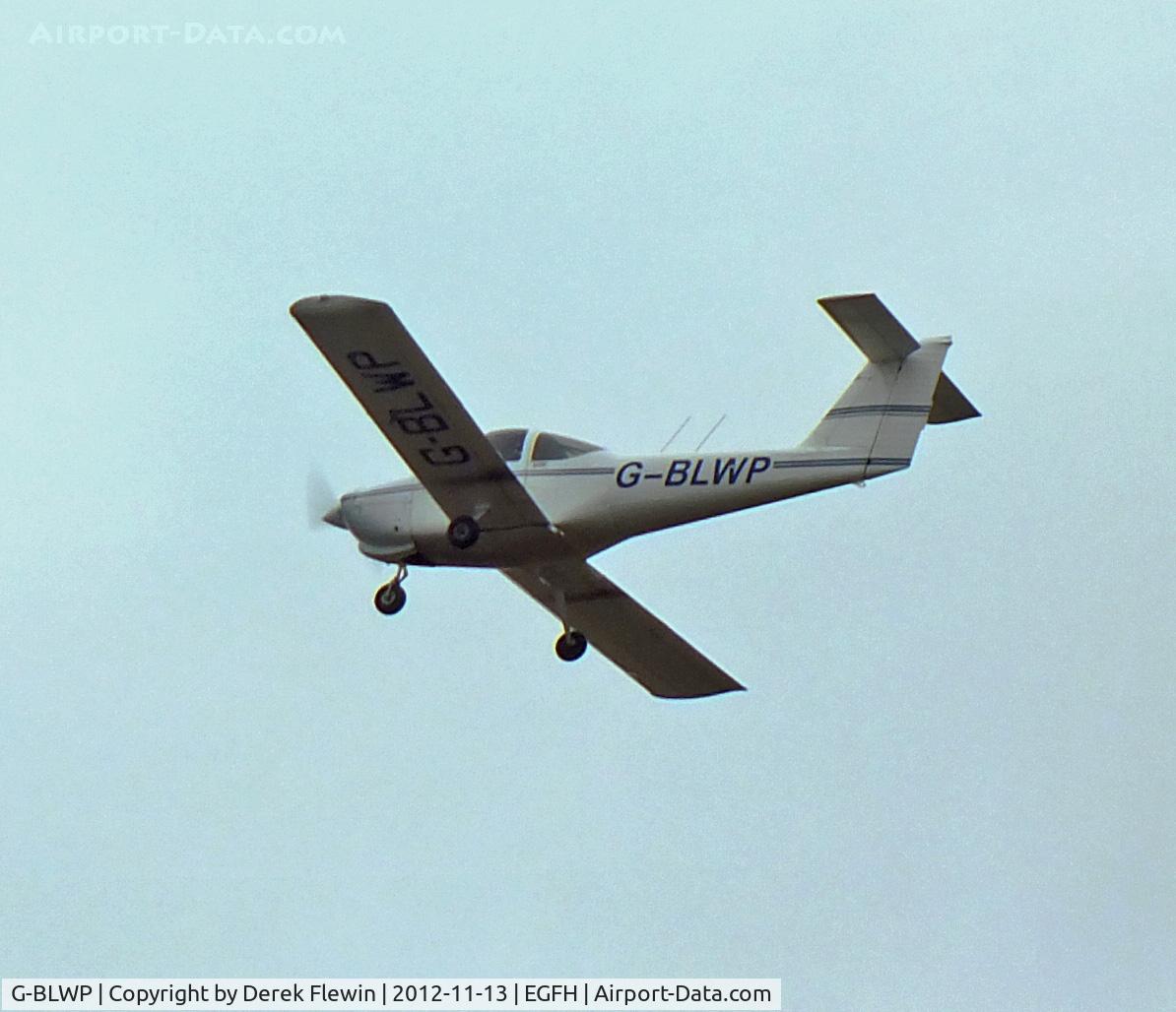 G-BLWP, 1978 Piper PA-38-112 Tomahawk Tomahawk C/N 38-78A0367, Cambrian Flying Club Tomahawk, climbing out from runway 22.