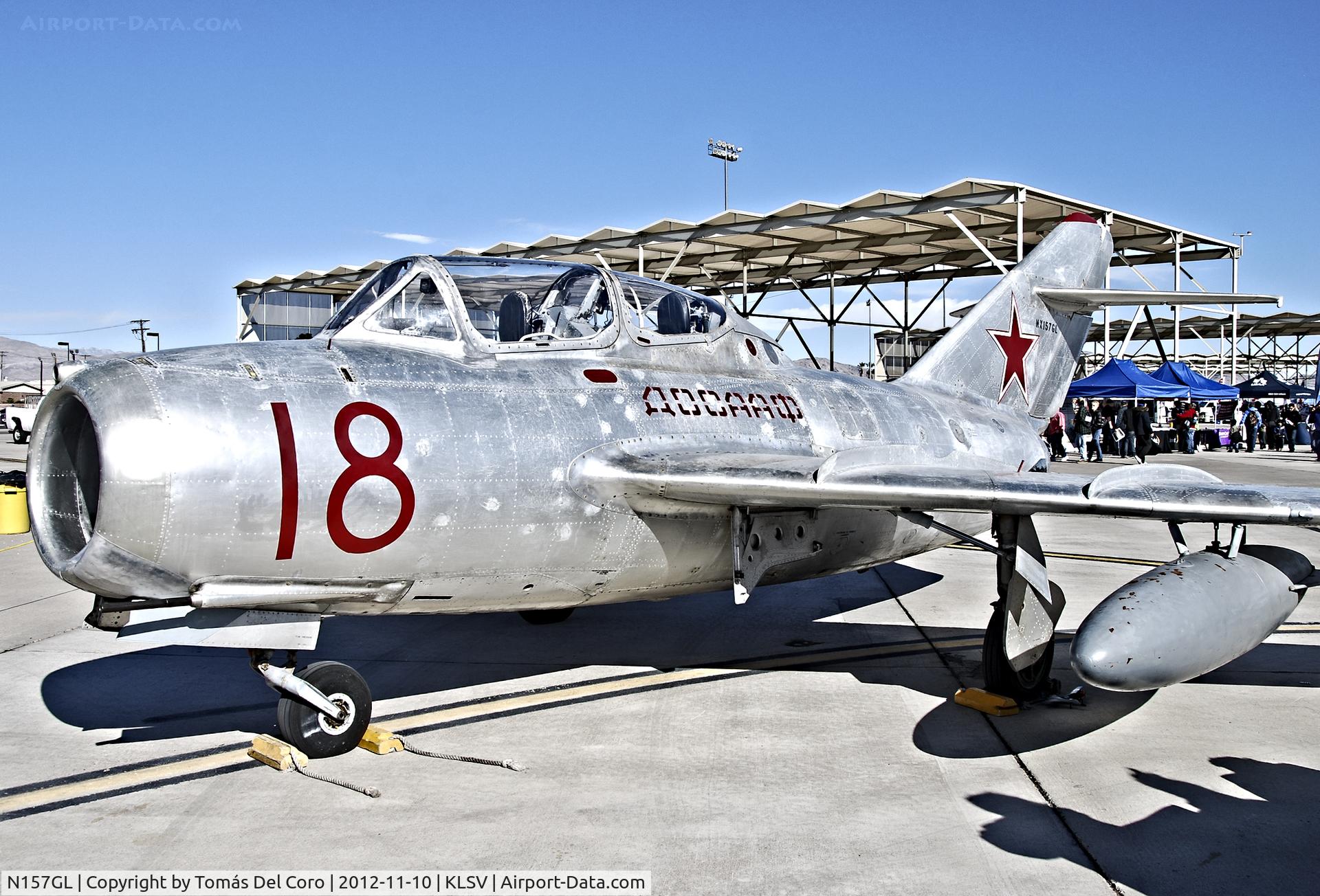N157GL, 1954 PZL-Mielec SBLim-2 (MiG-15UTI) C/N 1A05007, N157GL 1954 Pzl-mielec SB-LIM2 (MIG 15 UTI) C/N 1A05007

Aviation Nation 2012

Las Vegas - Nellis AFB (LSV / KLSV)
USA - Nevada, November 10, 2012
Photo: Tomas Del Coro