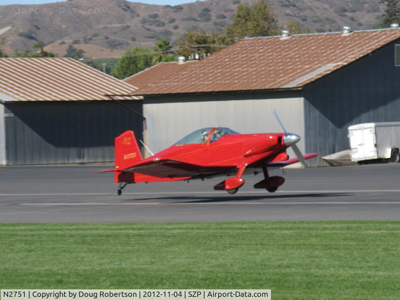 N2751, 1976 Thorp T-18 Tiger C/N 300, 1976 Stork THORP T-18 TIGER, Lycoming O&VO-360 180 Hp. landing Rwy 04
