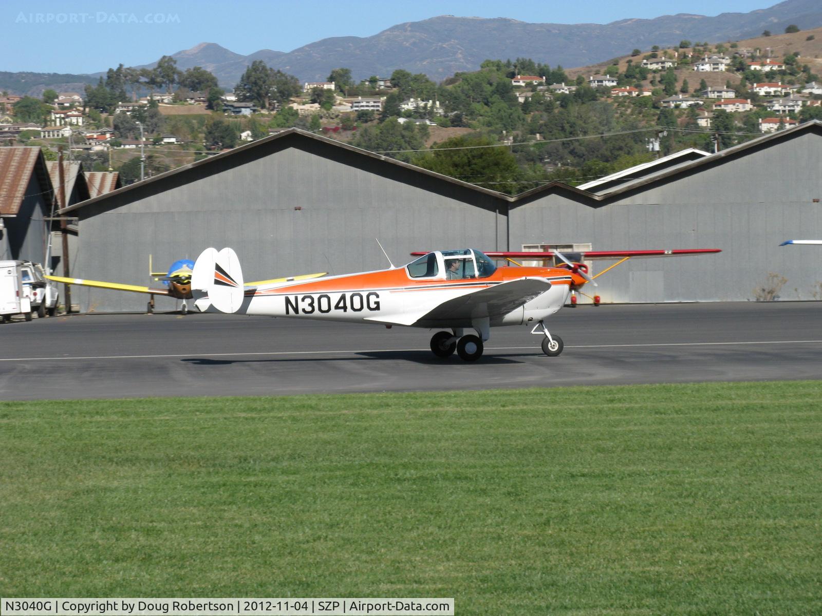 N3040G, 1961 Forney F-1A Aircoupe C/N 5740, 1961 Forney F-1A AIRCOUPE, Continental O-200 100 Hp upgrade, landing roll Rwy 04