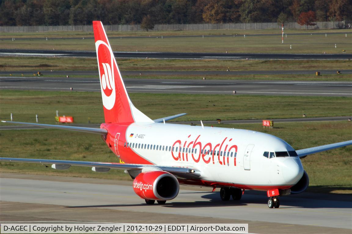 D-AGEC, 2009 Boeing 737-76J C/N 36118, From Nuremburg back on home base.......