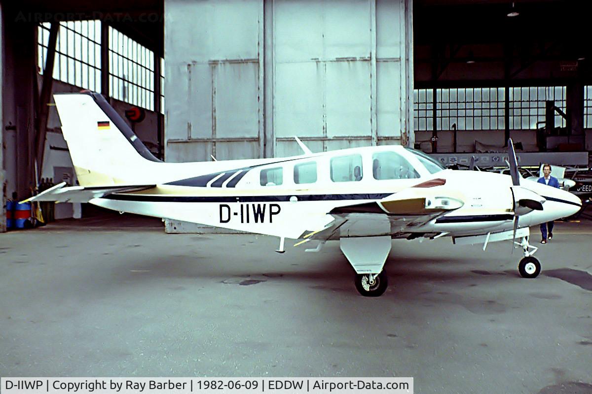 D-IIWP, 1980 Beech 58P Baron C/N TH-1186, Beech 58 Baron [TH-1186] Bremen~D 09/06/1982