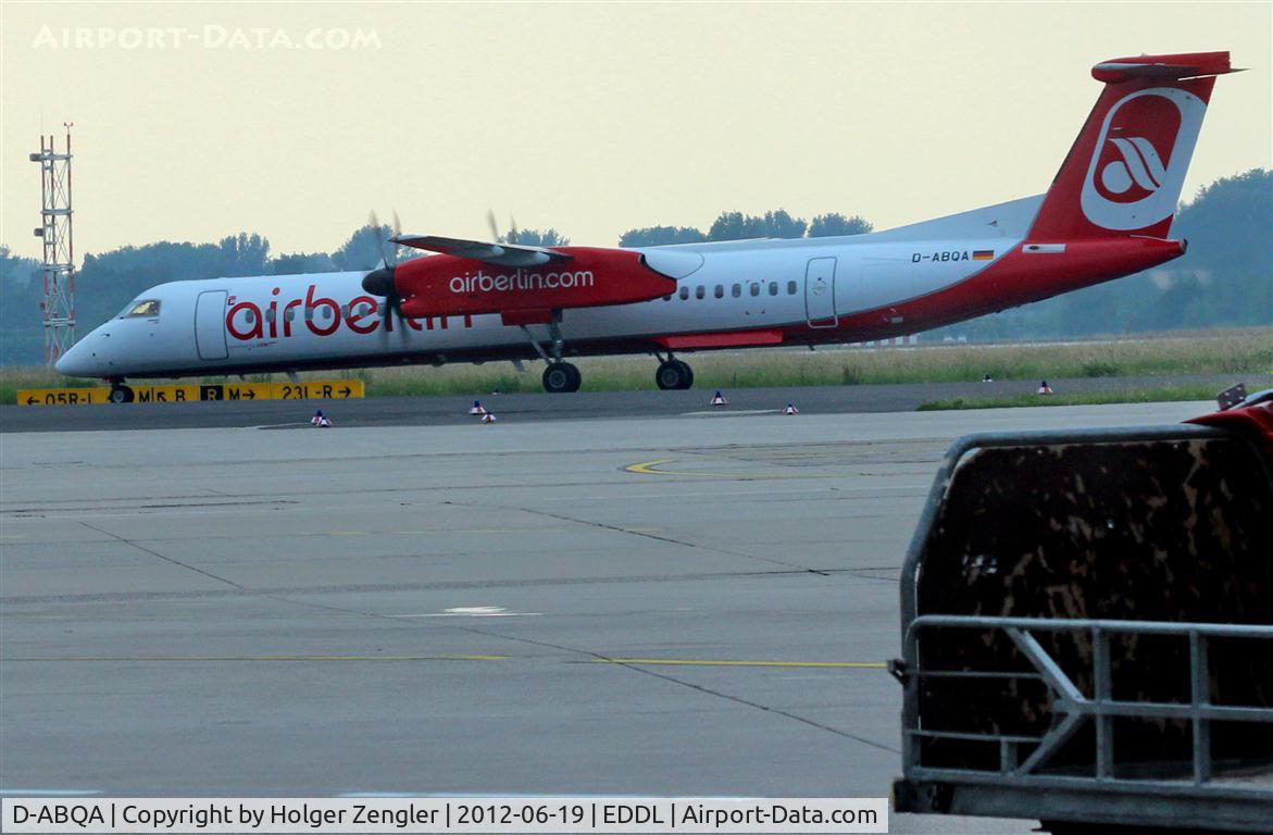 D-ABQA, 2008 De Havilland Canada DHC-8-402Q Dash 8 C/N 4223, Arrival from TXL.....