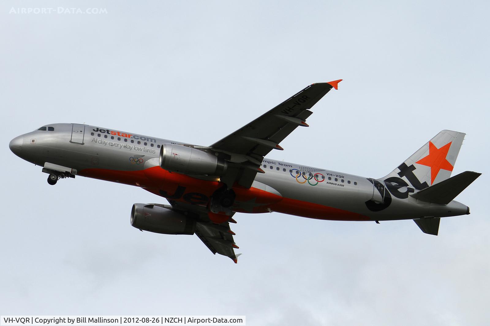 VH-VQR, 2005 Airbus A320-232 C/N 2526, olympic rings