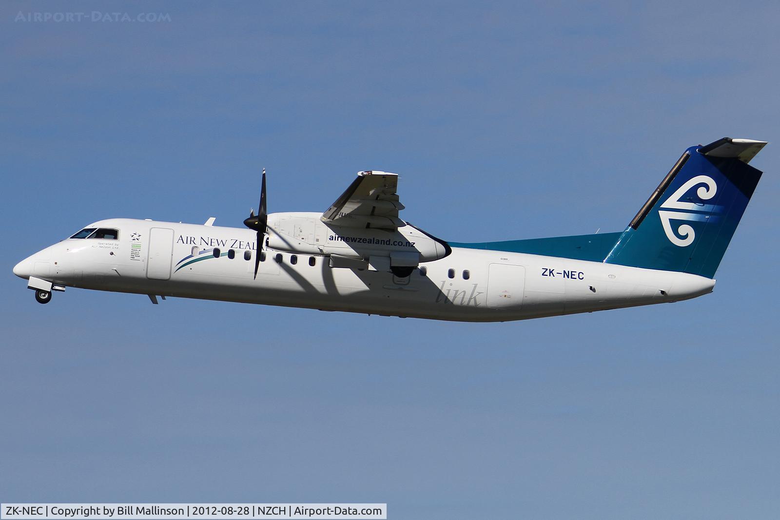 ZK-NEC, 2005 De Havilland Canada DHC-8-311Q Dash 8 C/N 616, away from 02