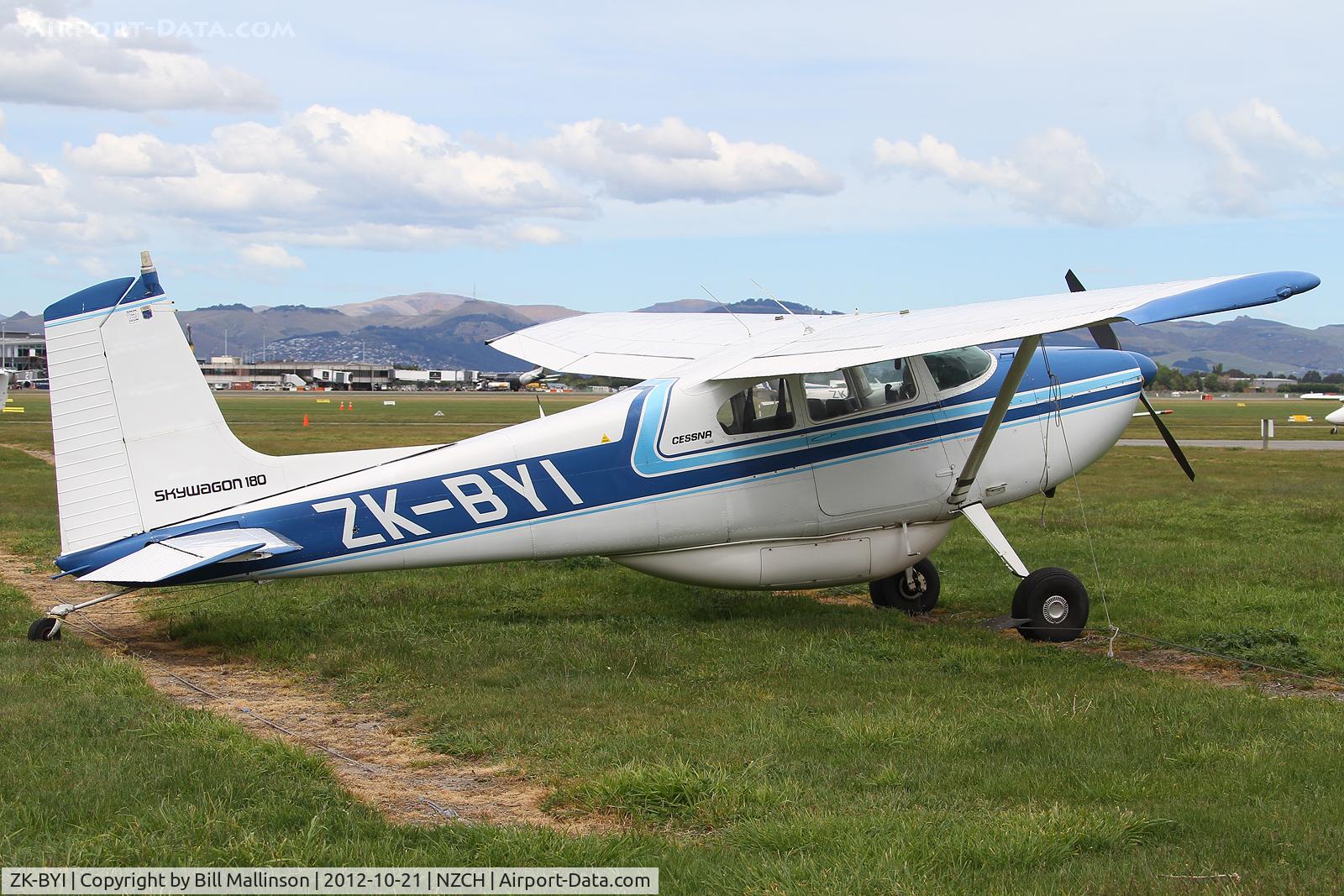 ZK-BYI, Cessna 180C C/N 50909, parked