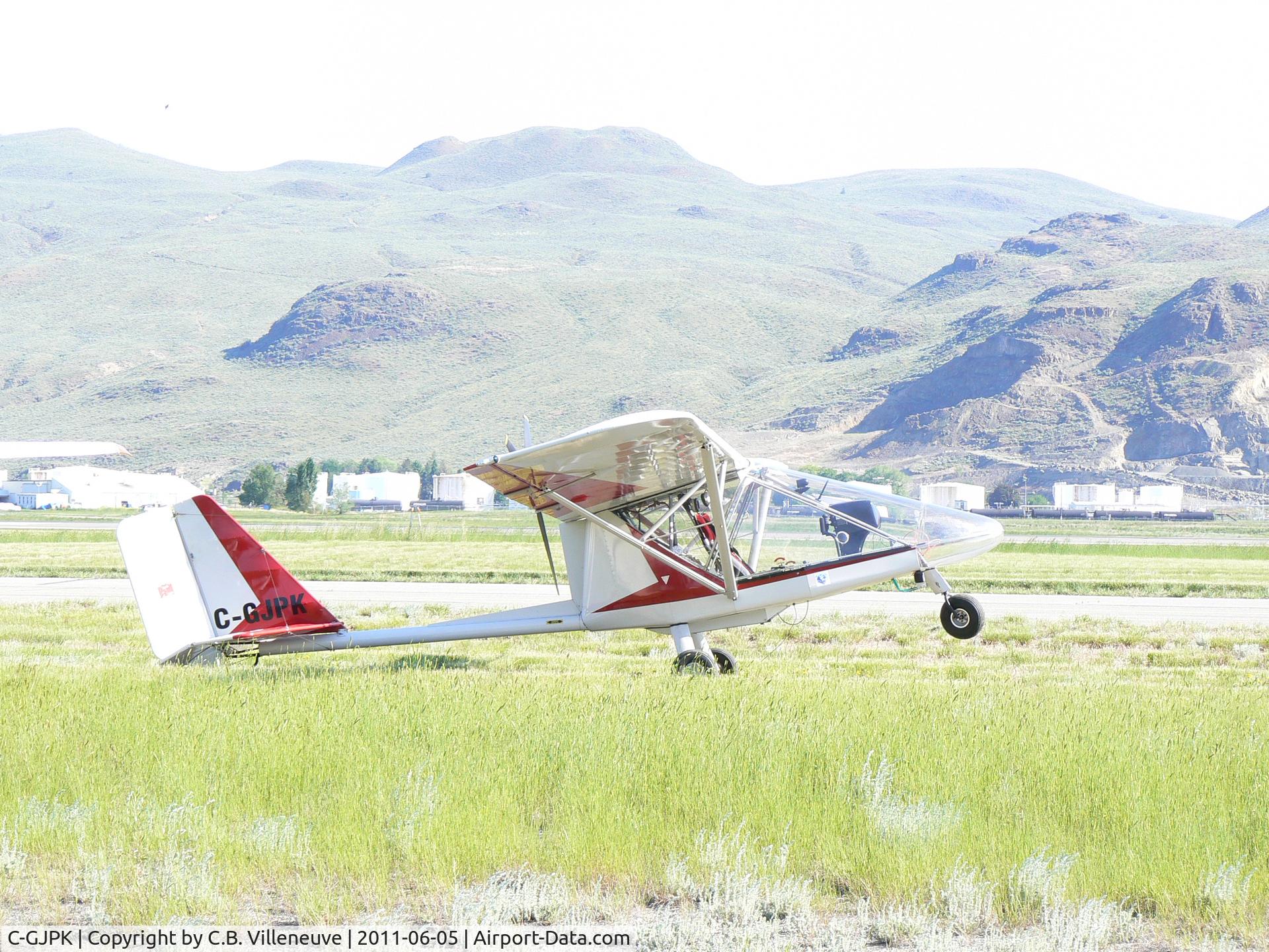 C-GJPK, 2004 Rans S-12 Airaile C/N 03030967, At Kamloops Airport