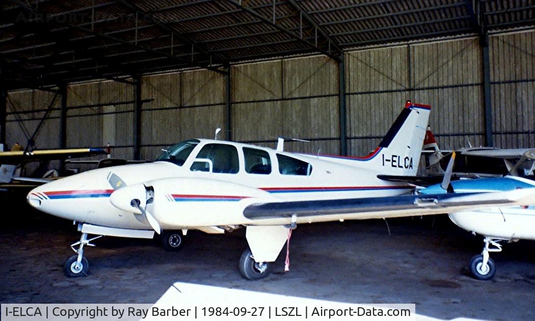 I-ELCA, Beech 95-B55 Baron Baron C/N TC-540, Beech 95-B55 Baron [TC-540] Locarno~HB 27/09/1984