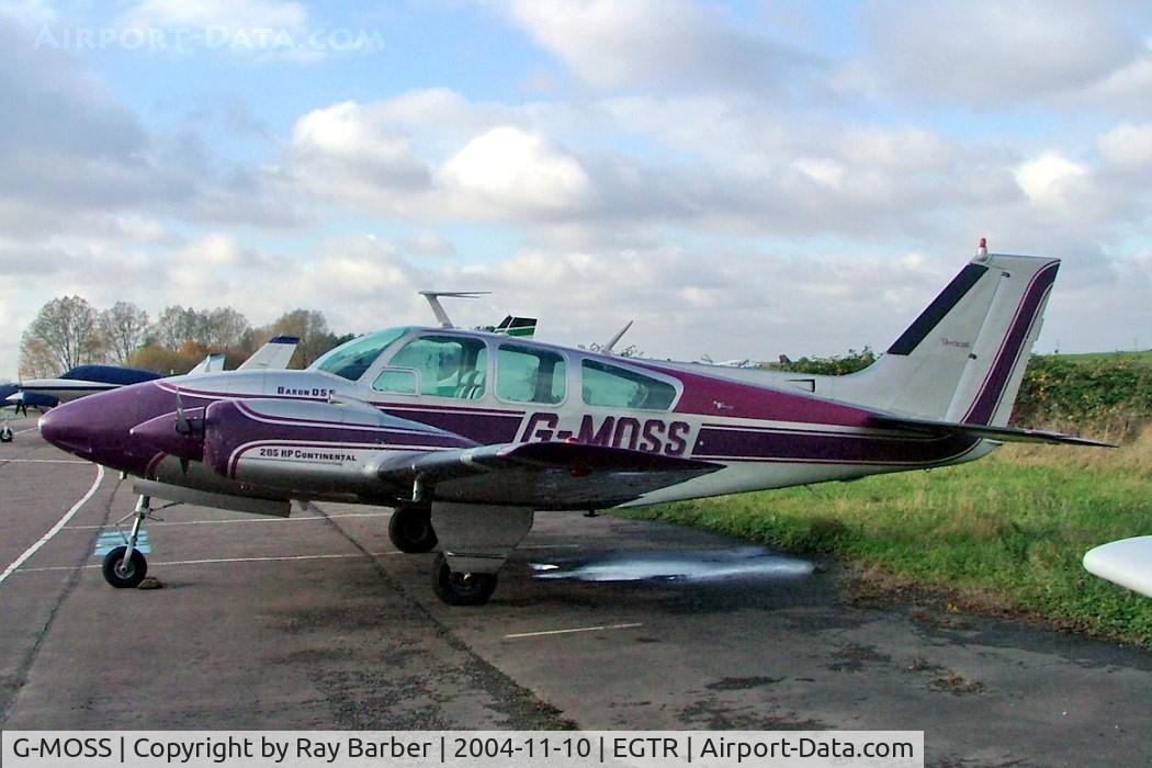 G-MOSS, 1968 Beech D55 Baron C/N TE-548, Beech 95-D55 Baron [TE-548] Elstree~G 10/11/2004