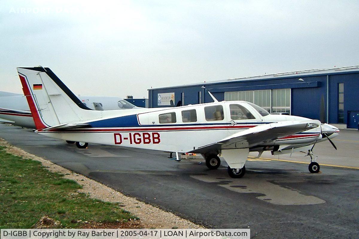 D-IGBB, 1979 Beech 58P Pressurized Baron C/N TJ-193, Beech 58P Baron [TJ-193]  Weiner-Neustadt Ost~OE 17/04/2005.