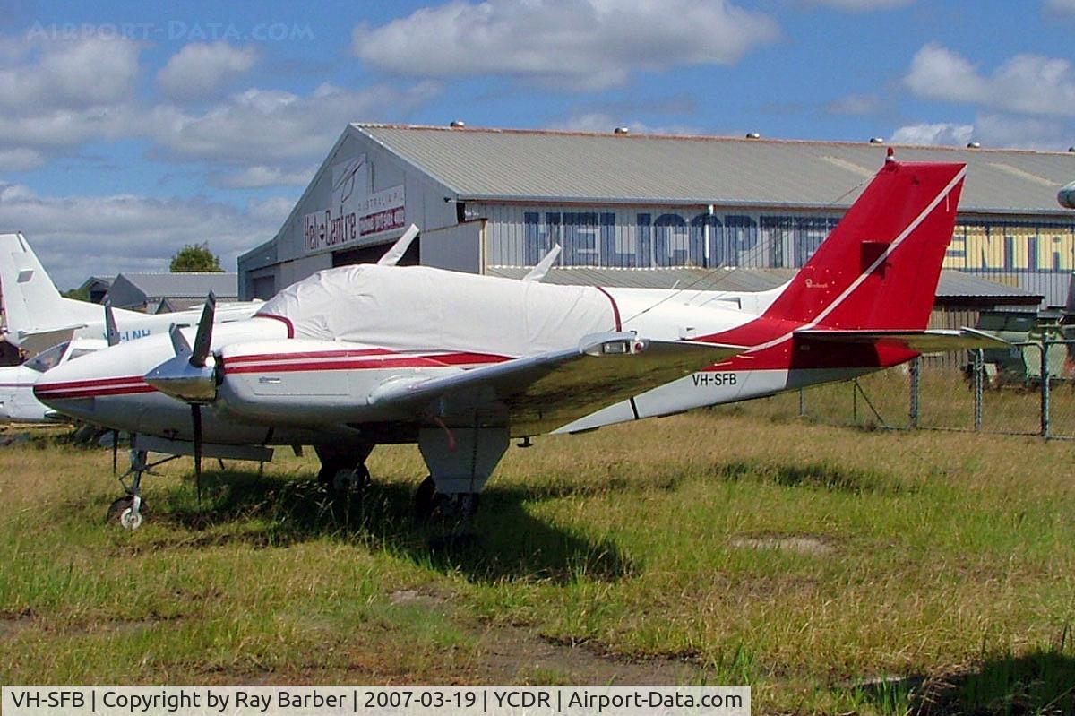 VH-SFB, 1976 Beech 95-B55 Baron Baron C/N TC-1984, Beech B55 Baron [TC-1984] Caloundra~VH 19/03/2007
