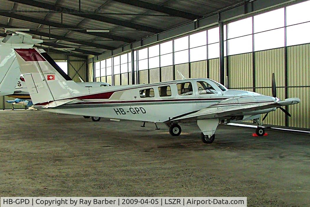 HB-GPD, 1980 Beech 58P Baron C/N TJ-281, Beech 58P Baron [TJ-281] Altenrhein~HB 05/04/2009
